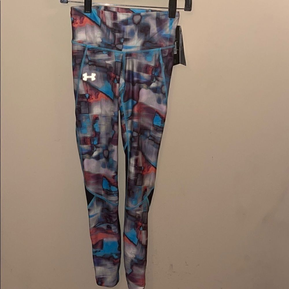 NWT Under Armour Women XS Fly Fast Printed Running Tights